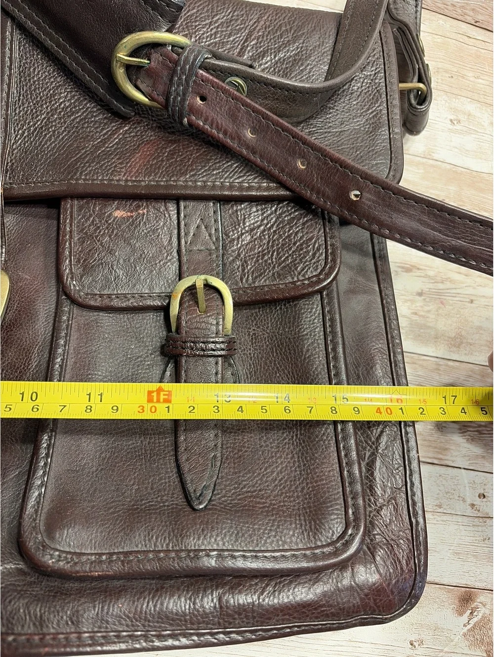 Vintage Hidesign Deep Brown Briefcase Satchel